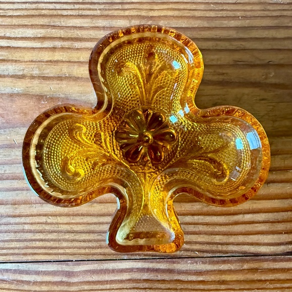 Tiara Sandwich Amber Glass Club Ashtray/Trinket Dish – Set of 4 - Picture 15 of 16